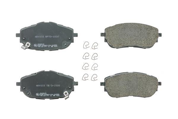 Jeu de 4 plaquettes de frein AISIN ref. BPTO-1020